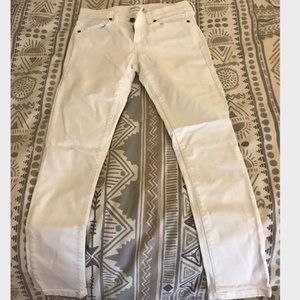 Banana Republic White Skinny Ankle Jeans (25P)